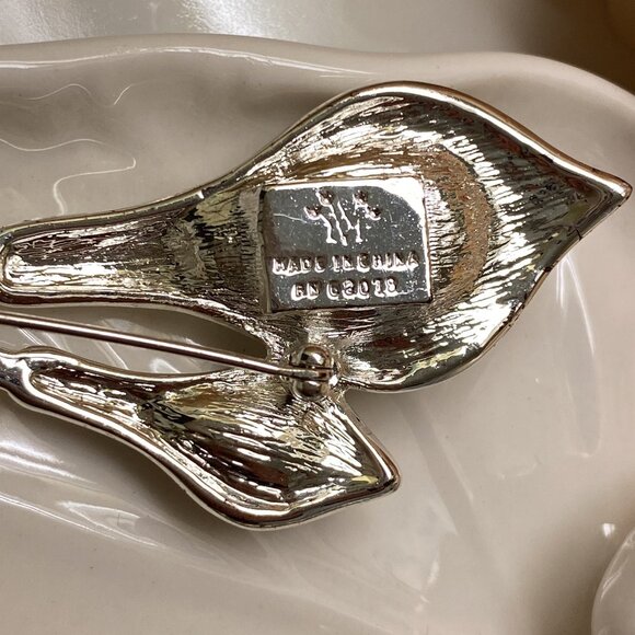 LOT/COLLECTION RHINESTONE/FAUX PEARL BROOCHES (CORO, MARVELLA, ROBERT, GOLDETTE) - Picture 16 of 16